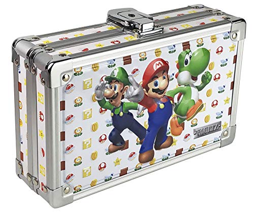 Vaultz Locking Supply Box and Pencil Box, 8.5 x 5 x 2.5 Inches, Mario, Luigi, Yoshi Design (VZ00891)