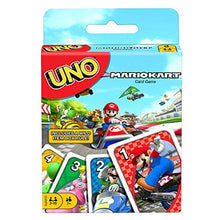Load image into Gallery viewer, UNO Mario Kart Card Game with 112 Cards &amp; Instructions for Players Ages 7 Years &amp; Older, Gift for Kid, Family and Adult Game Night
