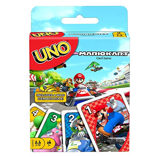 UNO Mario Kart Card Game with 112 Cards & Instructions for Players Ages 7 Years & Older, Gift for Kid, Family and Adult Game Night