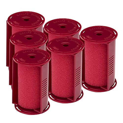 Caruso Professional Jumbo Molecular Replacement Steam Hair Rollers with Shields, 6-Pack, 1-3/4