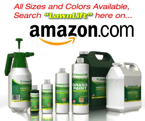 LawnLift grass paint range in bottles, jugs and a pump sprayer