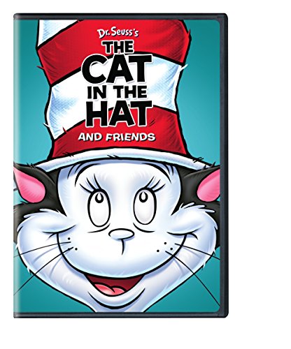 Cartoon DVD cover with a grinning cat in a red and white striped hat