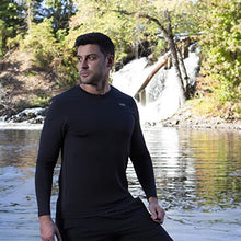 Load image into Gallery viewer, Copper Fit Heated Thermal Mens Shirt, Black, Large
