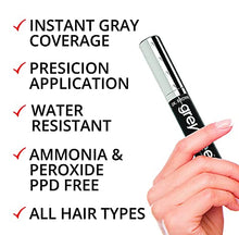 Load image into Gallery viewer, New Grey free Gray Root Touch-Up Medium-Blonde Hair Mascara Temporary Gray Roots Concealer…
