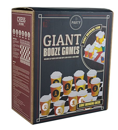 Paladone Giant Booze Games - Chess and Ludo Drinking Board Games