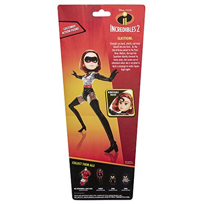 The Incredibles 2 Elastigirl Action Figure 11” Articulated Doll in Deluxe Silver Costume and Mask
