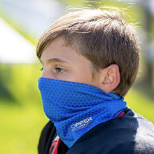 Load image into Gallery viewer, Copper Fit Baby Boys&#39; Big Guardwell Face Cover and Neck Gaiter, Blue, Youth
