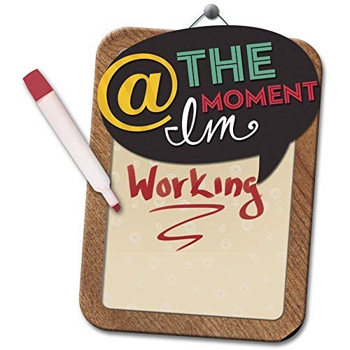 Sample craft tag reading @ the moment I'm working with a marker
