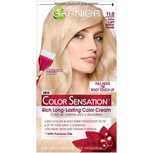 Load image into Gallery viewer, Garnier Hair Color Sensation Rich Long-Lasting Cream, 11.0 Extra Light Natu
