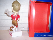 Load image into Gallery viewer, 2002 BOBBLE DREAMS JOE MONTANA BOBBLEHEAD S.F. 49ERS RED JERSEY # 5951 OF 10000
