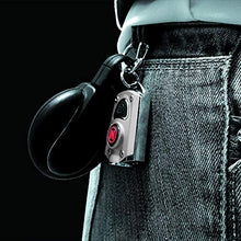 Load image into Gallery viewer, NEBO 400-Lumen Key Chain Flashlight: Features 6 Unique Light Modes, Including 400 Lumen Turbo Mode and 3 LED Color Options; Easily Secured via Necklace, Lanyard or Keyring – MYCRO 6714 (Silver)
