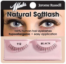 Load image into Gallery viewer, Jerome Russell Winks Natural Lashes, Black 112
