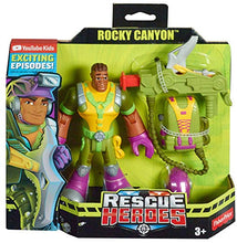 Load image into Gallery viewer, Fisher-Price Rescue Heroes Rocky Canyon, 6-Inch Figure with Accessories
