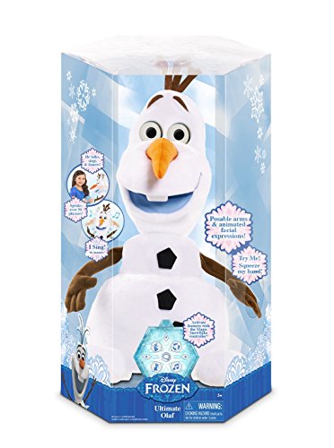 Frozen Ultimate Olaf in its hexagonal window box with a Try Me button