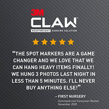 Load image into Gallery viewer, 3M Claw Drywall Picture Hangers, 65 Lb, Pack of 2 Hangers
