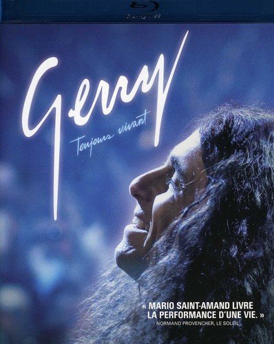 Gerry Toujours vivant Blu-ray cover with a long-haired singer in profile under blue light