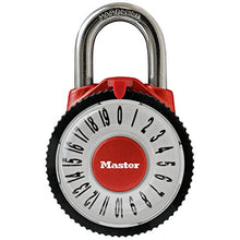Load image into Gallery viewer, Master Lock 1588D Locker Lock Combination Padlock with Magnification Lens, 1 Pack, Assorted Colors
