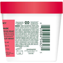 Load image into Gallery viewer, Garnier Fructis Color Vibrancy Treat 1 Minute Hair Mask with Goji Extract and Boost Collagen, 3.4 Ounce
