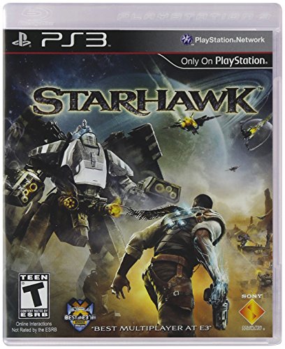 PS3 game cover with a gunslinger facing a giant mech and fighter craft