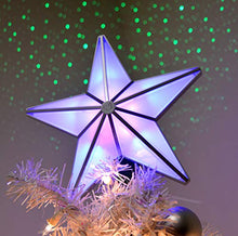 Load image into Gallery viewer, BlissLights Shining Star Christmas Tree Topper - Multicolored LED Light Show Decoration, Indoor Holiday Projector Lighting
