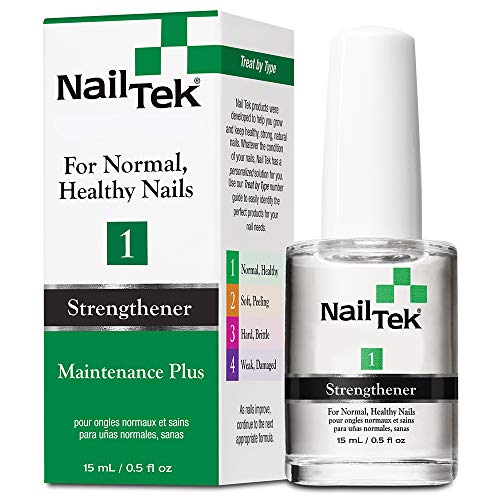 Nail Tek Maintenance Plus 1 strengthener bottle and box for normal, healthy nails