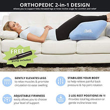Load image into Gallery viewer, Contour 2-in1 Inflatable Leg &amp; Knee Relief Support Cushion - Wedge Pillow Gently Elevates Legs to Relax Muscles &amp; Comfort Swelling
