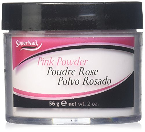 SuperNail Pink Powder acrylic nail powder jar, 2 oz