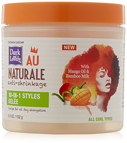 SoftSheen-Carson Dark and Lovely Au Naturale Anti-Shrinkage 10-in-1 Styles Gele, 5.3 oz