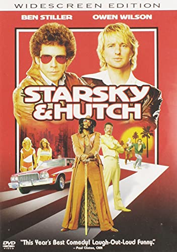 Starsky and Hutch widescreen DVD cover with Ben Stiller, Owen Wilson and a red Torino