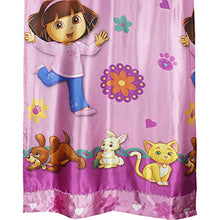 Load image into Gallery viewer, Dora the Explorer Long Drapery Panel Doras Pets Satin Window Curtain Panel
