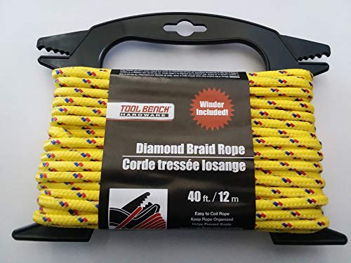 Tool Bench Hardware Diamond Braid Rope (Red)