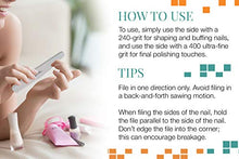 Load image into Gallery viewer, Nail Tek The Finisher File, Professional Double-sided 240/400 Grit Nail File to Shape and Smooth Acrylic, Gel, and Natural Nails, Nail Polish Remover, Must-Have Manicure and Pedicure Kit Tool, 6 Pack
