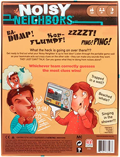 Back of the Noisy Neighbors box: guess the noises through the apartment wall