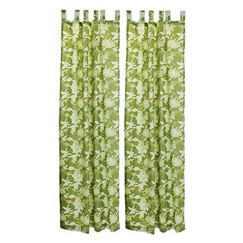 Disney 2pc Safari Camo Long Curtains Camouflage Window Panels