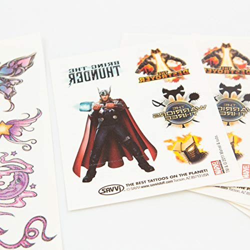 Savvi Mega Value Pack - Over 125 Temporary Tattoos