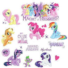 Load image into Gallery viewer, RoomMates RMK3551SCS My Little Pony The Movie Peel &amp; Stick Wall Decals with Glitter, Multicolor, 8&quot;
