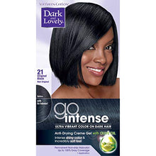Load image into Gallery viewer, Dark and Lovely  Go Intense Hair Dye for Dark Hair with Olive Oil for Shine and Softness, Original Black
