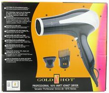 Load image into Gallery viewer, Gold &#39;N Hot 1875-Watt Professional Dryer with Tourmaline GH3212

