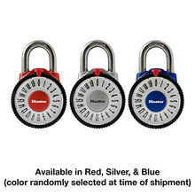 Load image into Gallery viewer, Master Lock 1588D Locker Lock Combination Padlock with Magnification Lens, 1 Pack, Assorted Colors
