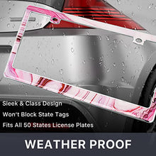 Load image into Gallery viewer, Auto Drive Cherry Marble Gel License Plate Frame
