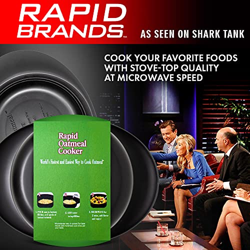 Rapid Oatmeal Cooker | Microwave Instant or Old-Fashioned Oats in 2 Minutes | Perfect for Dorm, Small Kitchen, or Office | Dishwasher-Safe, Microwaveable, & BPA-Free