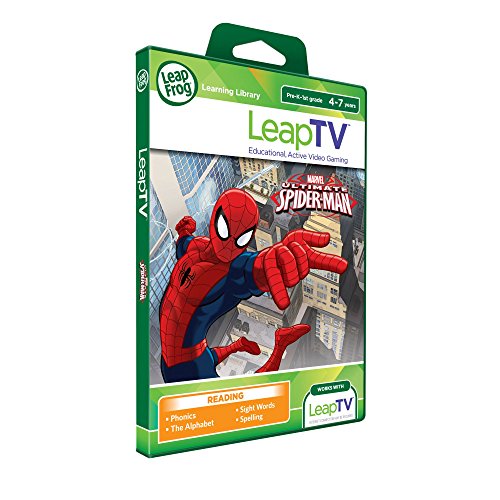 Angled LeapTV Spider-Man box showing its green spine