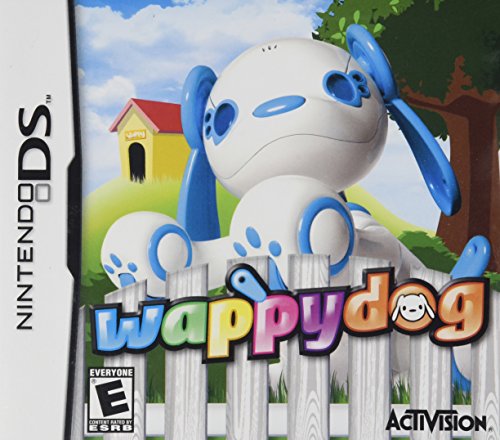 Wappy Dog Nintendo DS game cover with the robot puppy behind a picket fence