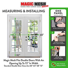 Load image into Gallery viewer, Magic Mesh Magne Double Hands Free Magnetic Screen, Fits French &amp; Sliding Doors 75 in x 83 in
