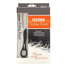 Load image into Gallery viewer, Jatai Feather Black Styling Razor Introductory Kit
