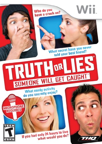 Wii party game cover with four surprised faces and question bubbles