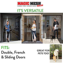 Load image into Gallery viewer, Magic Mesh Magne Double Hands Free Magnetic Screen, Fits French &amp; Sliding Doors 75 in x 83 in
