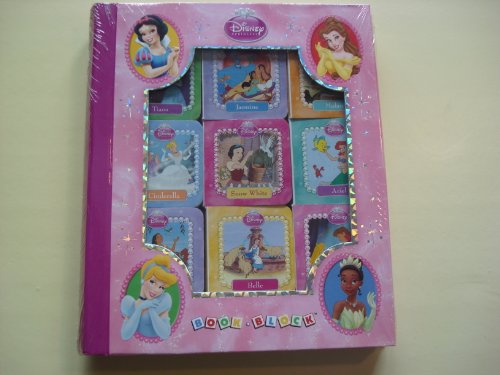 Shrink-wrapped Disney Princess Book Block on a table, nine books visible in the window