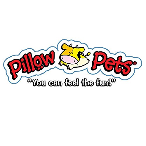 Pillow Pets brand banner with a cartoon cow, You can feel the fun