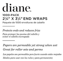 Load image into Gallery viewer, Diane End Wraps for Styling Hair in Salon or at Home 2.25” x 3.25”, White, 1000 Count
